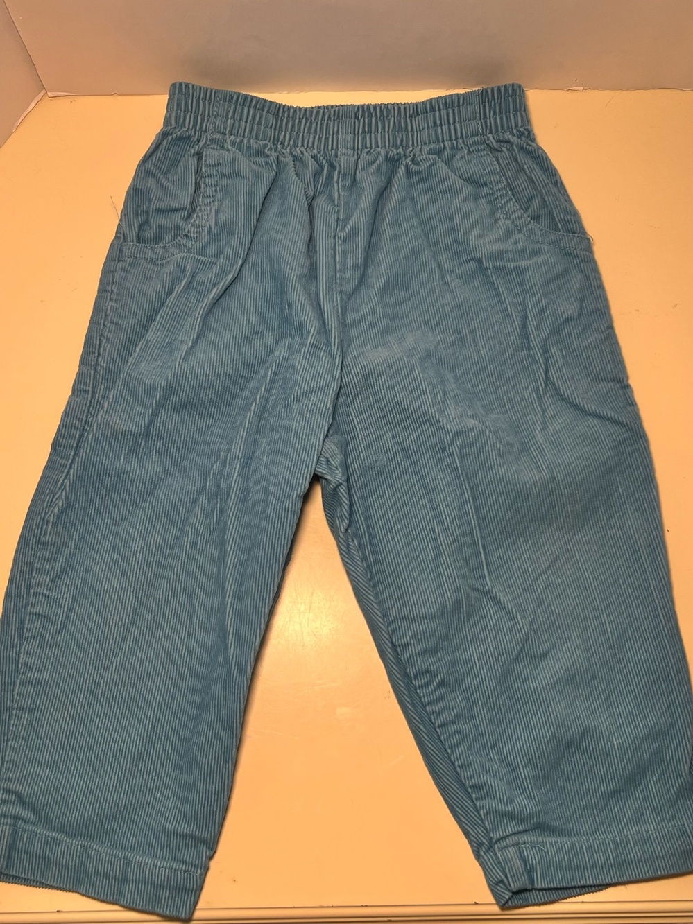 Vintage Retro 90s Grunge Y2K Skate Okie Dokie Baby Blue Corduroy Jeans Grandpa